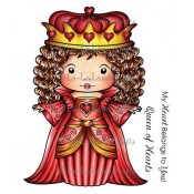 Queen of Hearts Marci (w/ Sentiment) Stamp